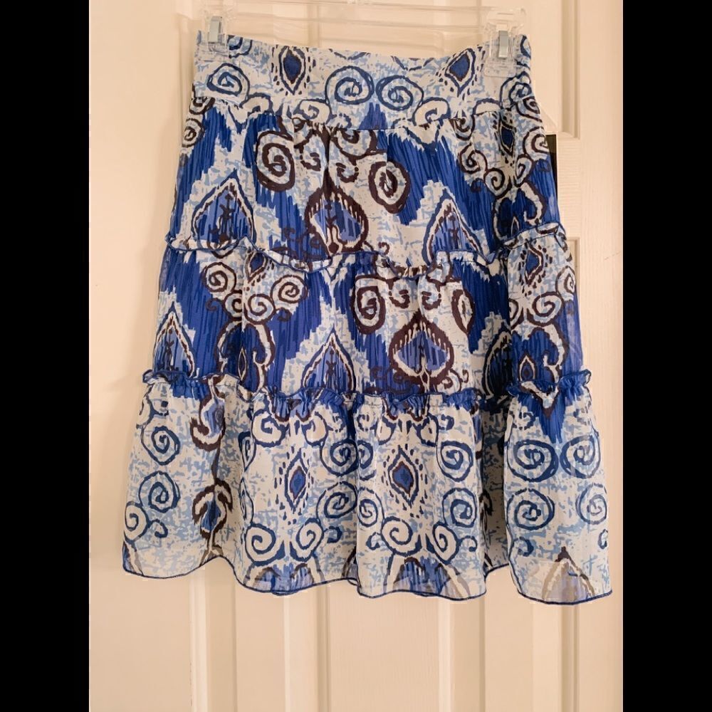 INC blue and white Skirt